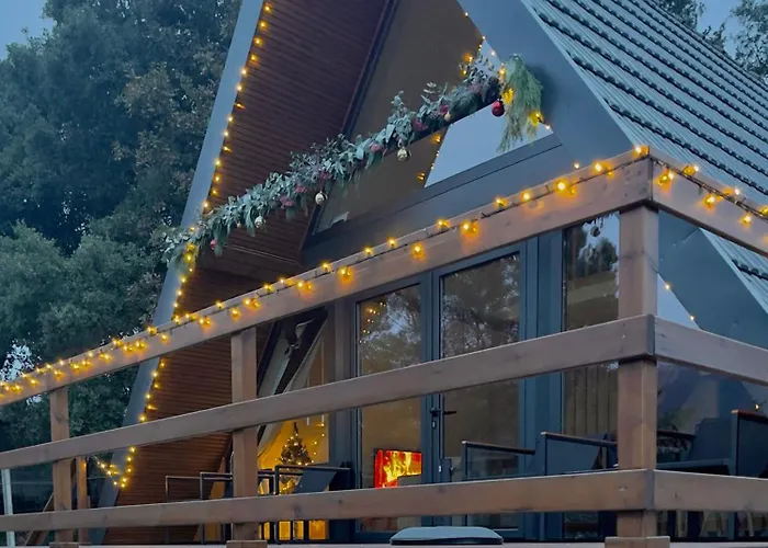 Chalet Luna In Rio A-frame Romantica No Geres Com Vista Rio Ponte da Barca