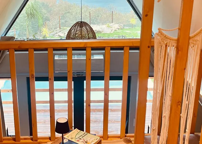 Chalet Luna In Rio A-frame Romantica No Geres Com Vista Rio Ponte da Barca